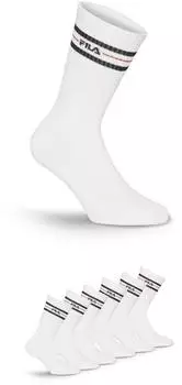 Fila Sportsocken UNISEX LIFESTYLE PLAIN SOCKS 6-Paar weiß