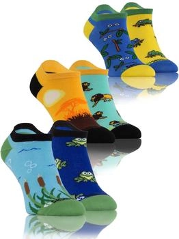 Sesto Senso Paar Kurze Socken Tiere Baumwolle