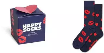Happy Socks Socken navy feuerrot