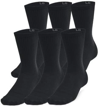 Under Armour 6P Essential Crew Socken schwarz polyester