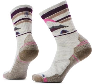 Smartwool Hike Light Mountain Moon Crew Socken beige grau
