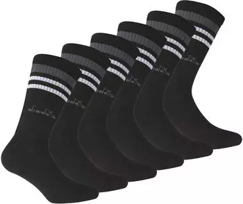 Diadora Socken 6er Pack bequem sitzend schwarz