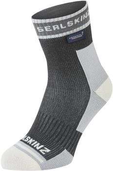 SealSkinz Holverstone Laufsocke wasserdicht knöchellang leicht schwarz
