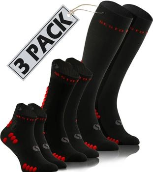 Sesto Senso Paar Sport Socken schwarz