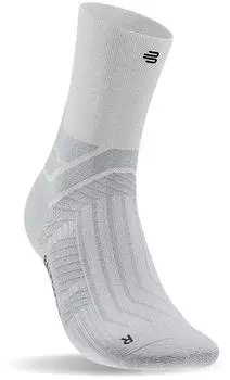 Bauerfeind Sports Run Performance Mid Cut Socken M wei&szlig;