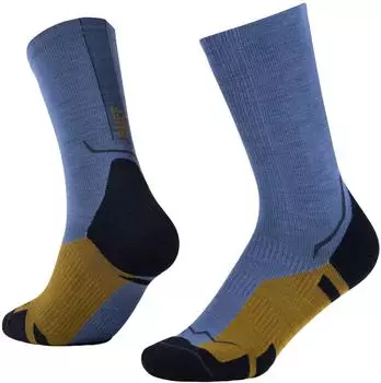 Buff Merino Lightweight Crew Sock LWC4 blau
