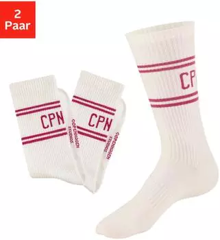 COPENHAGEN Langsocken cream weiß beere