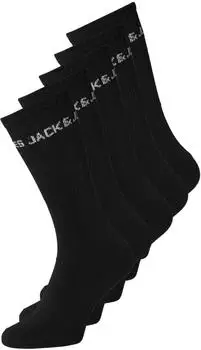 Jack & Jones JACBASIC LOGO TENNIS SOCK PAC PLS NOOS schwarz