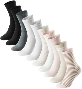 Schiesser Socken 10er Pack bluebird dunkelblau-rosa