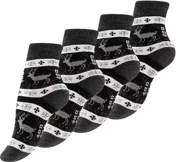 yenita Paar Thermosocken schwarz