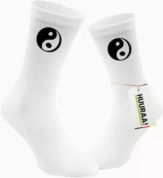 Hellweg Druckerei Socken Yin und Yang