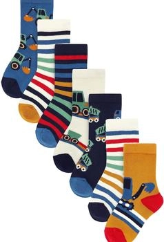 Next Fashion Kurzsocken 7er-Pack Multi Stripe Transport