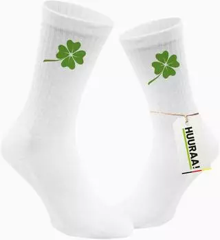 Hellweg Druckerei kleeblatt silhouette socken