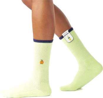 Von Jungfeld 1er Set Motiv Socken orange light matcha icon