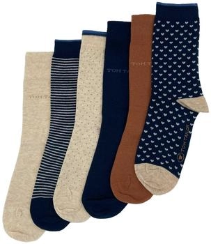 Tom Tailor Damensocken 6er Set verschiedene Designs