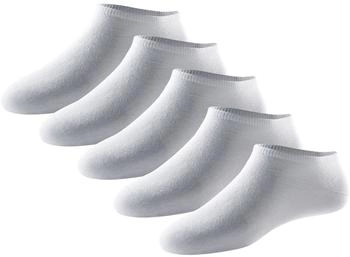 Schiesser Herrensneaker Fünferpack weiß blau