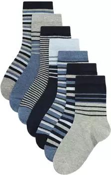 Next Fashion Basicsocken blau schwarz 7er-Pack