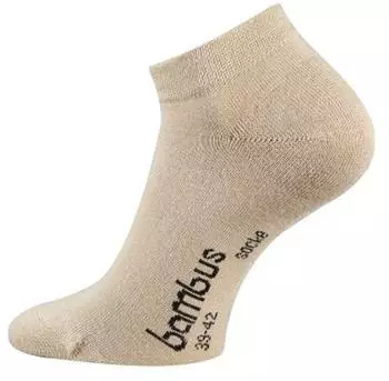 TippTexx 24 Bambus Sneakersocken Paar Beige