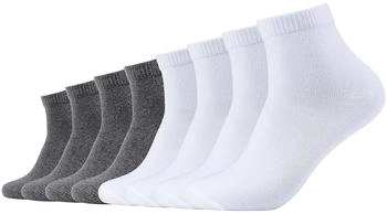 s.Oliver essentials Gekämmte Baumwolle Quarter Socken 1001 weiß meliert