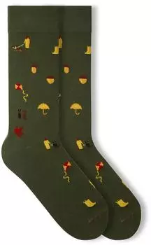 Von Jungfeld Bio-Socken 'Rainyday' dunkelgrün