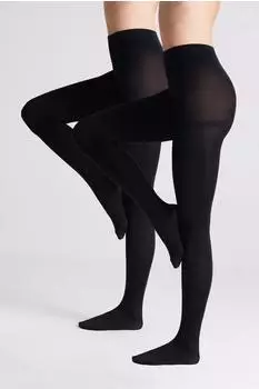 Ysabel Mora Strumpfhose 2er Pack blickdicht schwarz