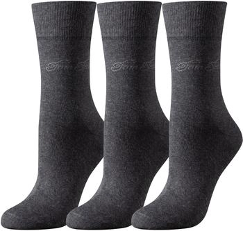 Tom Tailor Socken 3er Pack anthrazit
