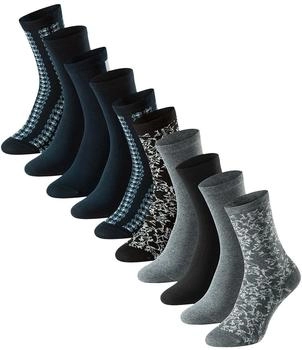 Schiesser Socken 10er Pack bluebird dunkelblau-grau
