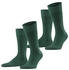 Falke BC1 lange Motorrad-Socken dunkelgrün