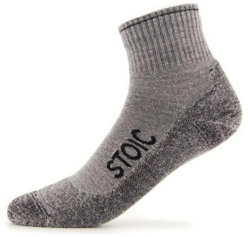 Stoic Wool Silk Hiking Quarter Socks grau/light grey