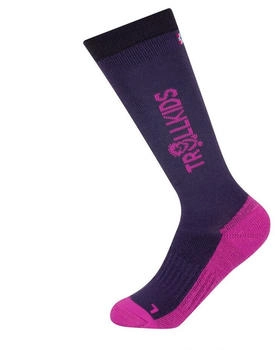 Trollkids Ski Socken lila