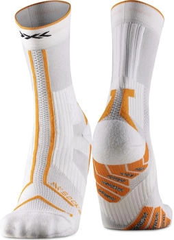 X-Socks Trailrun Terraskin Expert Crew weiss/orange
