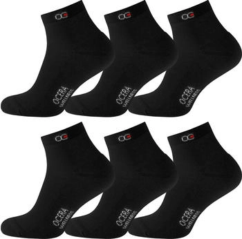 OCERA Wellness Kurzschaft Socken mit Frotteesohle schwarz