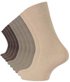 Cotton Prime Socken 6er-Pack gestreift (2067) braun