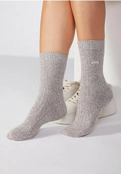 COPENHAGEN Basic Socken taupe meliert/braun