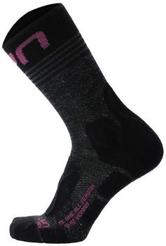 UYN Woman Trekking One ALL Season Mid Socks black/purple
