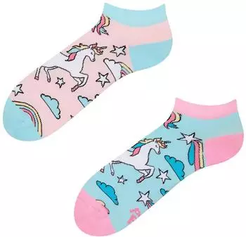 Dedoles Regenbogen-Einhorn Sneakersocken mehrfarbig
