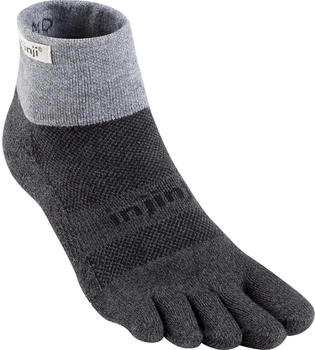 Injinji Run Mini Crew Zehensocken (650/Socke-Trail-Mini-Granite) grau