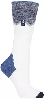Heat Holders Lite Thermal ultra-dünne Skisocken Funky cremefarbener zickzack/gestreift