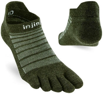Injinji Run Lightweight No-Show Merino Wool (261610) grün