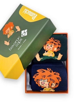 Bavarian Caps Pumuckl II Sockenbox Geschenkbox denim/tanne