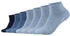 Camano 7er Pack Soft Baumwoll Sneakersocken (9101) jeansblau