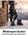 sockenkauf24 Merino Skisocken mit Polsterung Thermo Winter Kniestrümpfe (70302T)