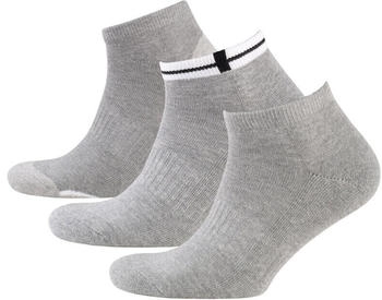 Nur Die Sneaker Sport Sportsocken mit gepolsterter Sohle (485531) graumeliert