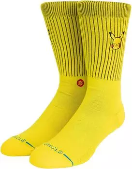 Stance Pikachu Crew Daily Sock gelb