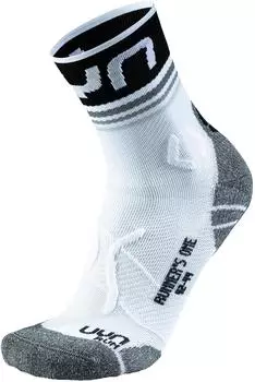 UYN Runner's One Short Laufsocken (S100272) weiß/schwarz