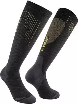 La Sportiva Wool Tech Skisocken black/yellow