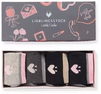 Lieblingsstück KellyEp Langsocken - Geschenkbox navy