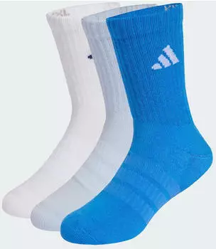 Adidas DÄMPFENDE SPORTSWEAR CREW SOCKEN 3er-Pack Crystal Sky / White / Ray Blue (KD1726)