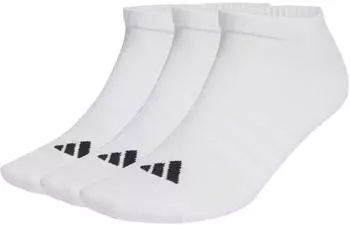 Adidas Gepolsterte Essentials Low Cut Socken 3er-Pack White / White / Black (JZ0535)