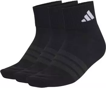 Adidas CUSHIONED SPORTSWEAR ANKLE SOCKEN 3ER-PACK Black / Black / White (KC9633)